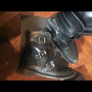 Rag&Bone biker boots❗️🖤 (silver buckle detail)